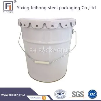 चिपकने के लिए 20L फूल ढक्कन स्टील बाल्टी